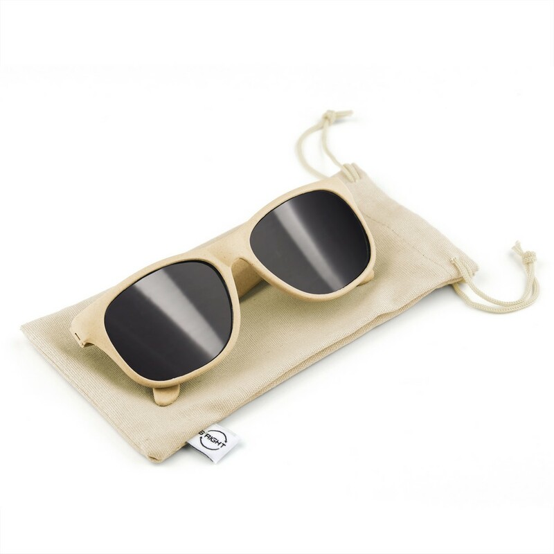 Okulary przeciwsloneczne B'RIGHT, bawelniane etui w komplecie | Adam V7375-00 - neutralny