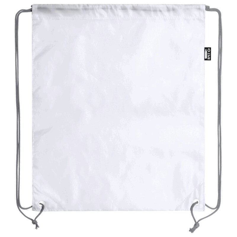 Worek ze sznurkiem RPET V8169-02 - biały