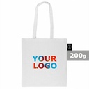 Torba z bawełny z recyklingu i poliestru z recyklingu na zakupy B'RIGHT | Porter V8822-02 - biały