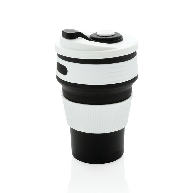 Skladany kubek podrozny 350 ml P432.601 - czarny