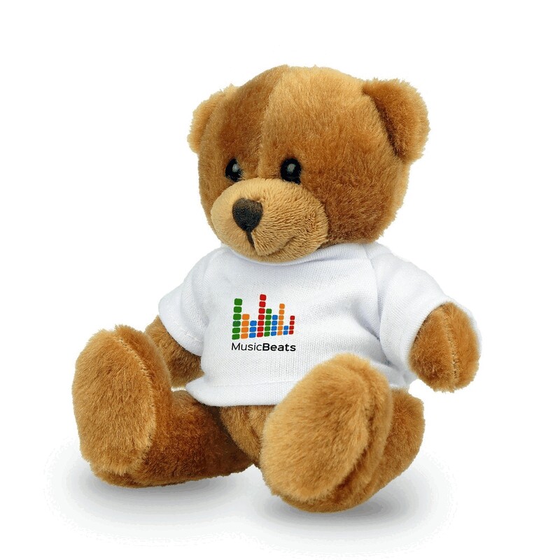 Pluszowy mis RPET | Nicky Brown Junior R HE784-16 - brazowy