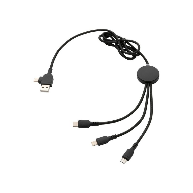 Kabel do ladowania z podswietleniem logotypu P302.391 - czarny