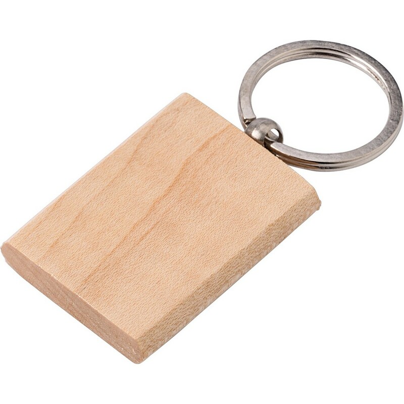 Drewniany brelok do kluczy V0550-17 - drewno