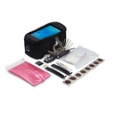 Torba rowerowa z wyposażeniem, zestaw naprawczy, apteczka, poncho | Fabio V6906-03 - czarny