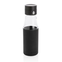 Szklana butelka 650 ml Ukiyo, monitorujaca ilosc wypitej wody P436.721 - czarny