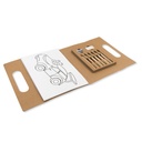 Zestaw do kolorowania, kredki, temperówka, gumka | Legend V8435-00 - neutralny