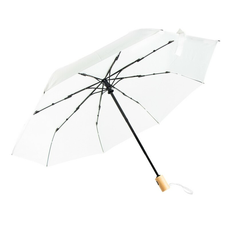 Parasol automatyczny RPET, skladany | Nell V7242-02 - bialy