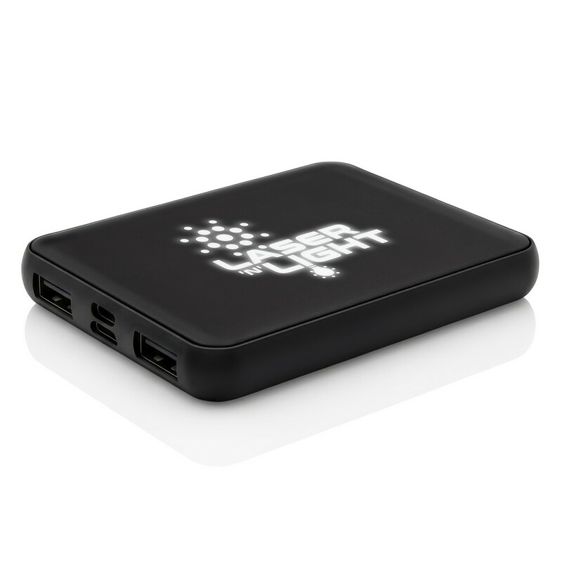 Power bank 5000 mAh RPET | Suzanne V7967-03 - czarny