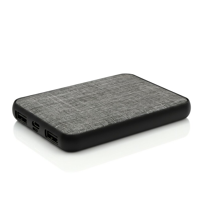 Power bank 5000 mAh RPET | Russo V8199-19 - szary