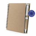 Notatnik A6 z długopisem | Sidney V9000-02 - biały