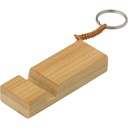 Bambusowy brelok do kluczy, stojak na telefon V0282-16 - brazowy