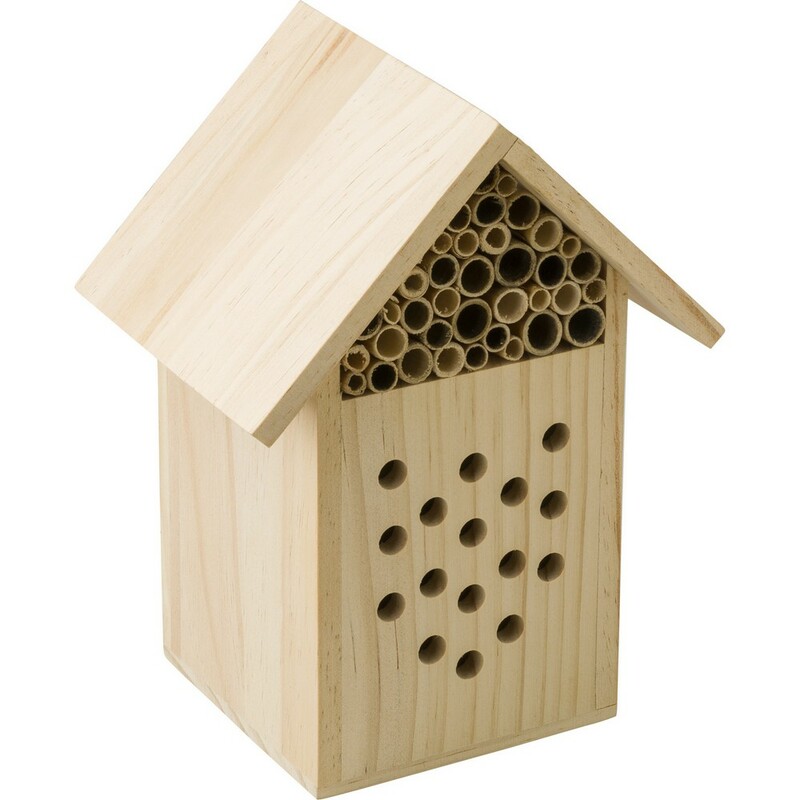 Drewniany domek dla owadow V0292-16 - brazowy