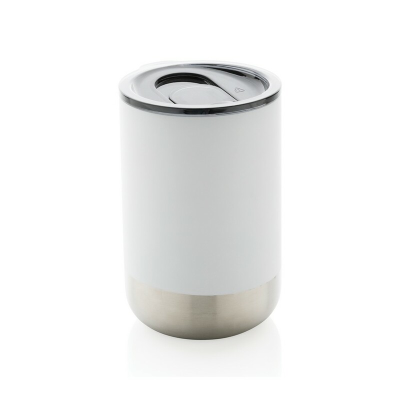 Kubek termiczny 360 ml, stal nierdzewna z recyklingu P433.063 - bialy