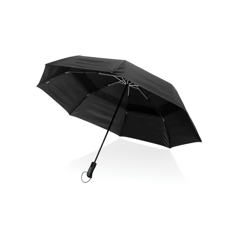 Parasol sztormowy 27" Swiss Peak AWARE™ RPET P850.331 - czarny