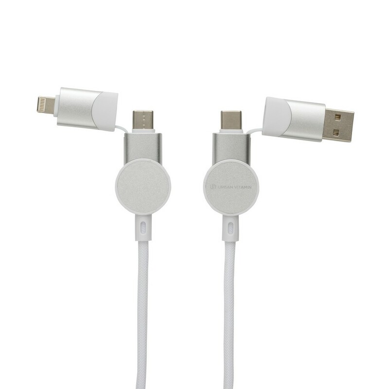 Kabel do ladowania 6 w 1 45W Urban Vitamin Oakland P302.703 - bialy