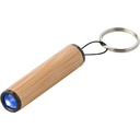 Bambusowy brelok do kluczy, lampka LED V4896-17 - brazowy