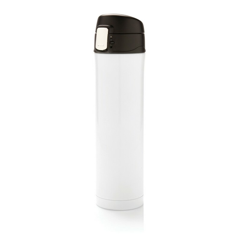 Kubek termiczny 450 ml, stal nierdzewna z recyklingu P435.503 - bialy