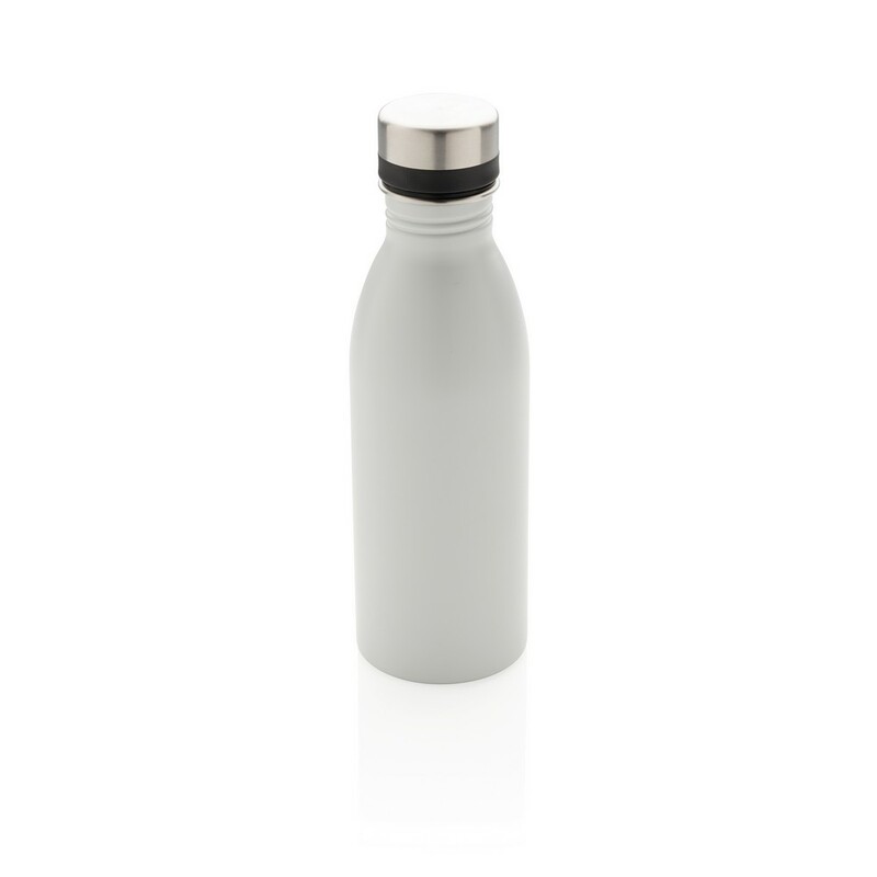 Butelka sportowa 500 ml ze stali nierdzewnej z recyklingu P435.713 - bialy