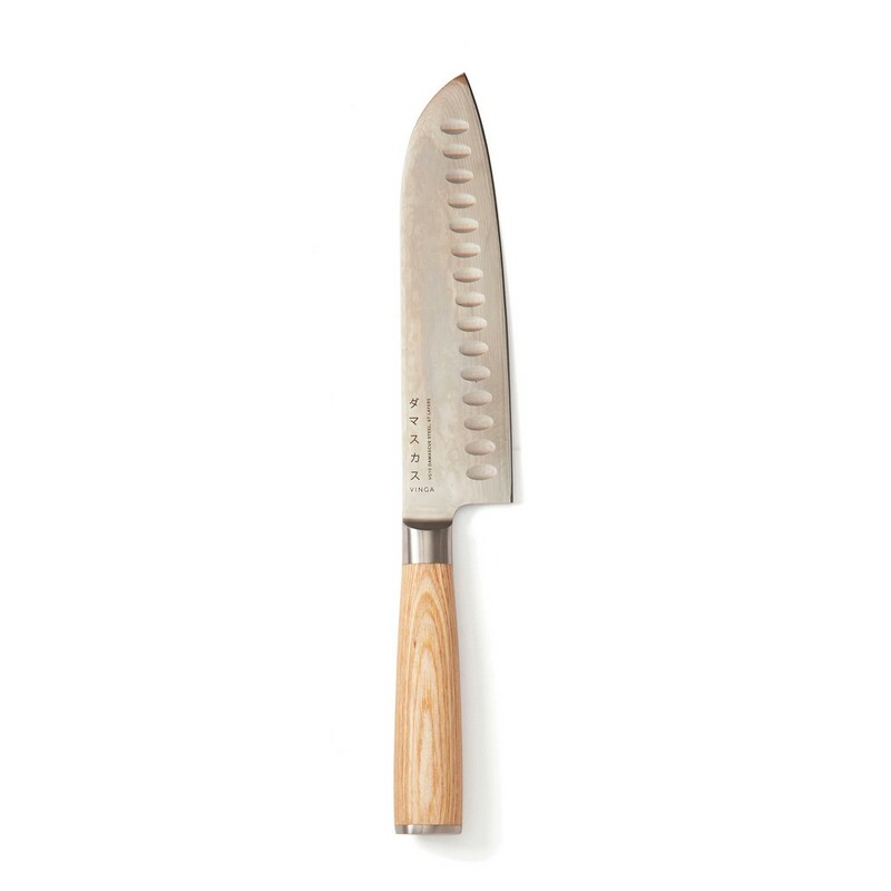 Noz santoku VINGA Hattasan Damascus VG011-32 - szary