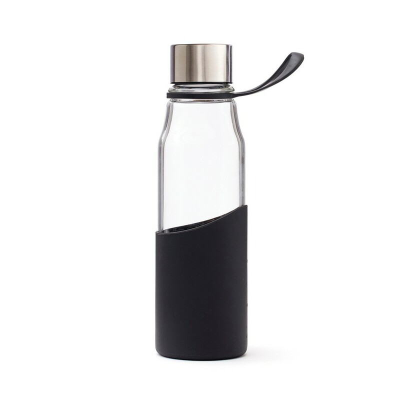 Szklana butelka 550 ml VINGA Lean VG066-03 - czarny