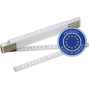 Miara 2m, skladana V1151-02 - bialy