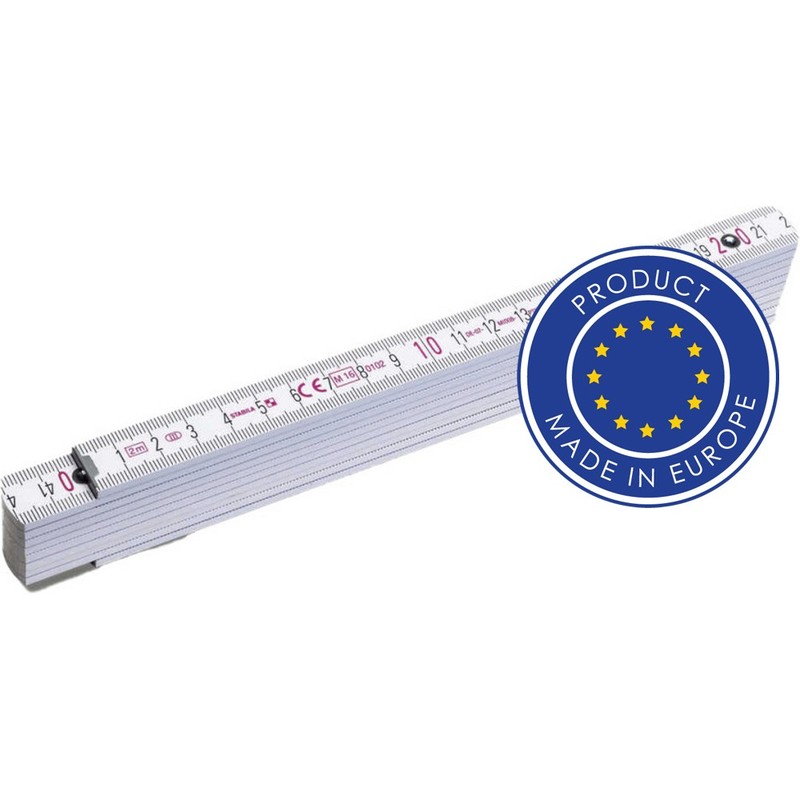 Miara 2m, skladana V1152-02 - bialy