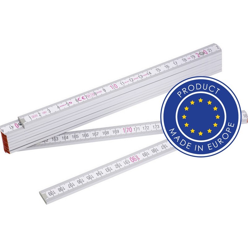 Miara 2m, skladana V1154-02 - bialy