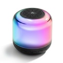 Glosnik bezprzewodowy 5W, lampka RGB | Seamus V0049-03 - czarny