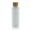 Butelka termiczna 500 ml Wood, stal nierdzewna z recyklingu P435.533 - bialy