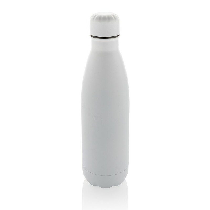 Butelka sportowa 500 ml Eureka, stal nierdzewna z recyklingu P435.723 - bialy
