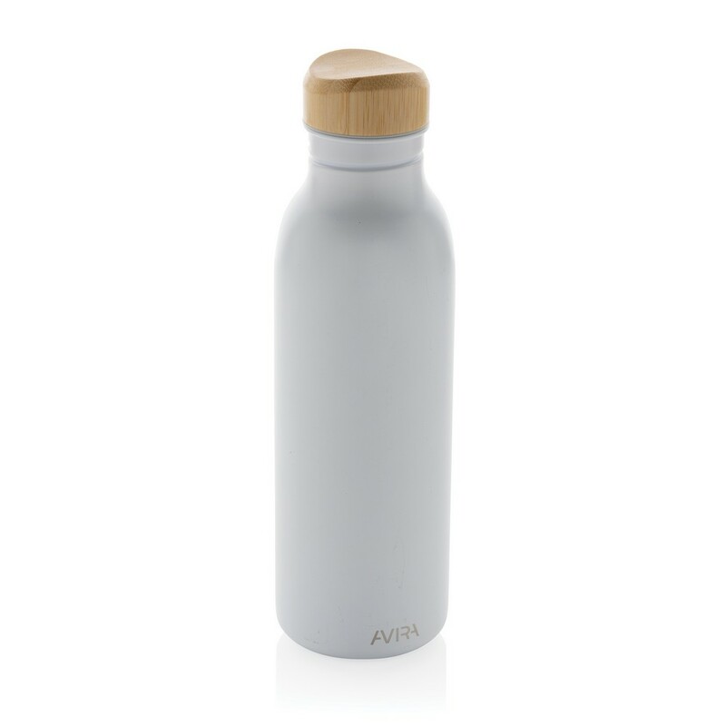 Butelka sportowa 600 ml Avira Alcor, stal nierdzewna z recyklingu P438.063 - bialy