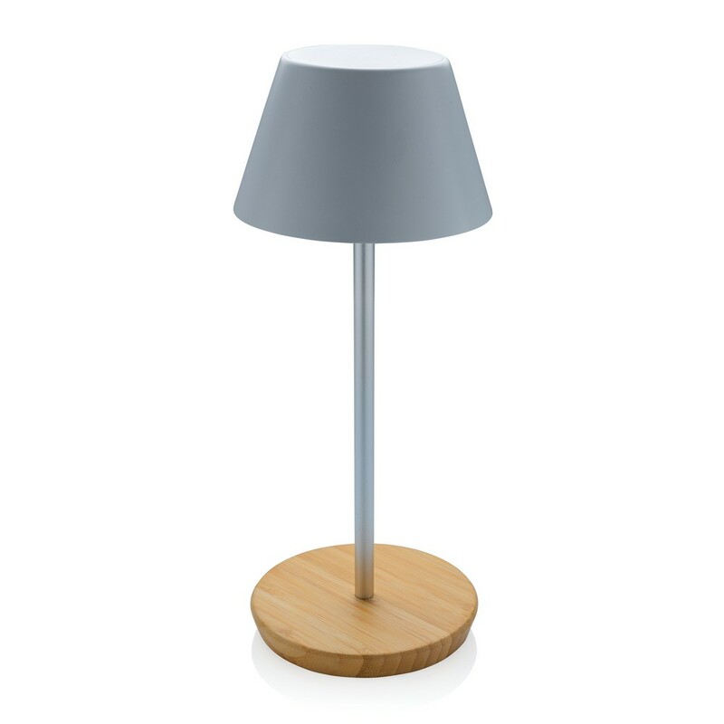 Lampka na biurko Pure Glowe, plastik z recyklingu P513.283 - bialy