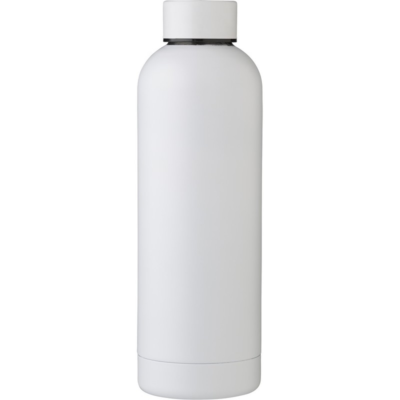 Butelka termiczna 500 ml ze stali nierdzewnej z recyklingu V1177-02 - bialy