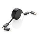 Zwijany kabel do ladowania 6 w 1 Terra P302.752 - szary