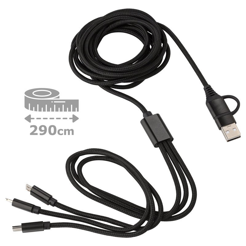 Kabel do ładowania V1562-03 - czarny