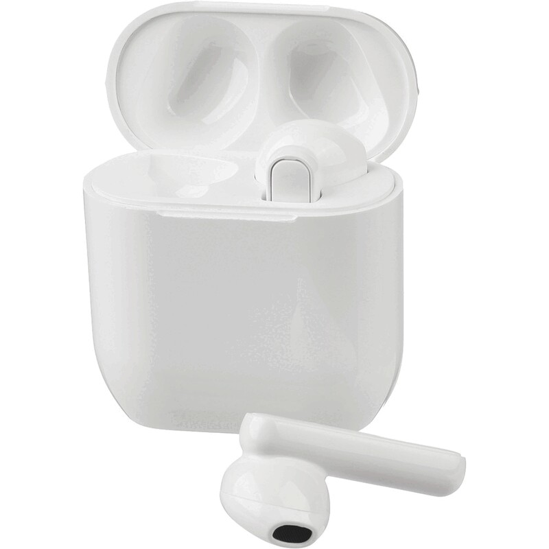 Bezprzewodowe sluchawki douszne V1574-02 - bialy