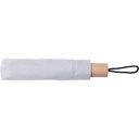 Parasol manualny RPET, skladany V1605-02 - bialy