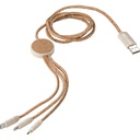 Korkowy kabel do ladowania V1682-16 - brazowy