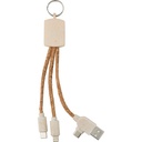 Korkowy kabel do ładowania V1688-16 - brązowy