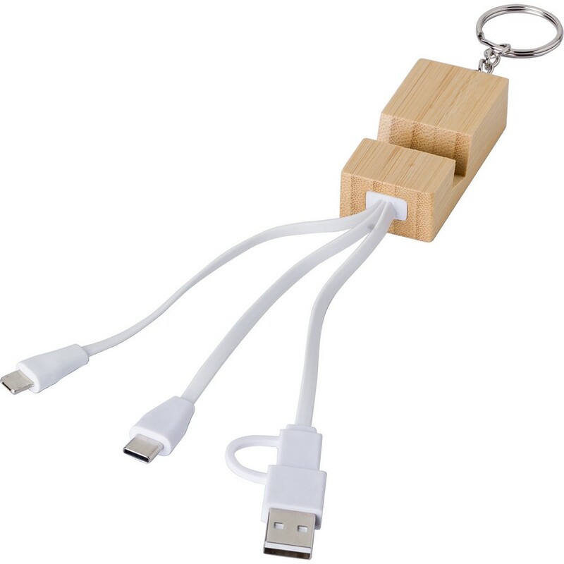 Kabel do ladowania, stojak na telefon V1690-16 - brazowy