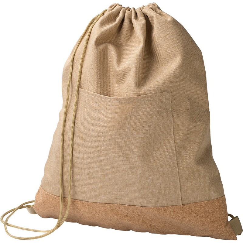 Worek ze sznurkiem RPET V1703-25 - khaki