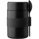Termiczny pojemnik na zywnosc 460 ml z lyzeczka VA135-03 - czarny