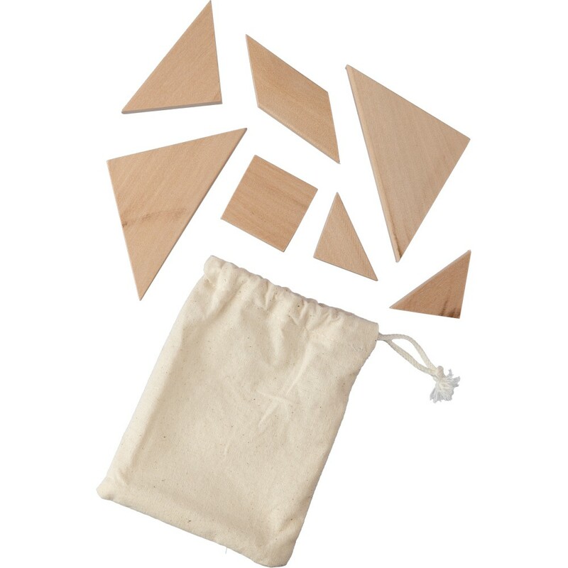 Puzzle tangram VA184-16 - brązowy