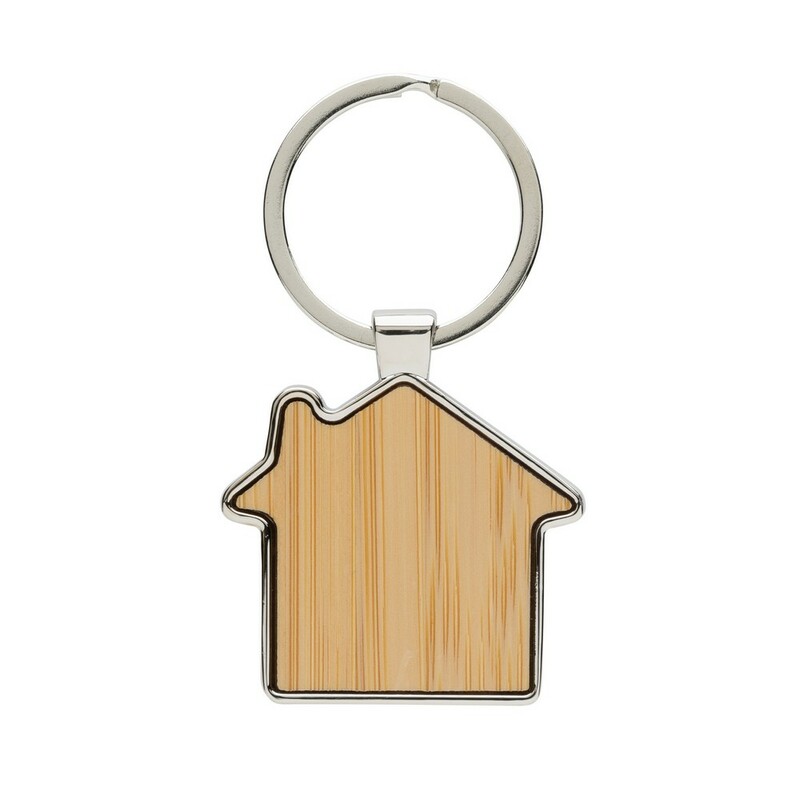 Brelok do kluczy "domek" P191.6909 - brazowy