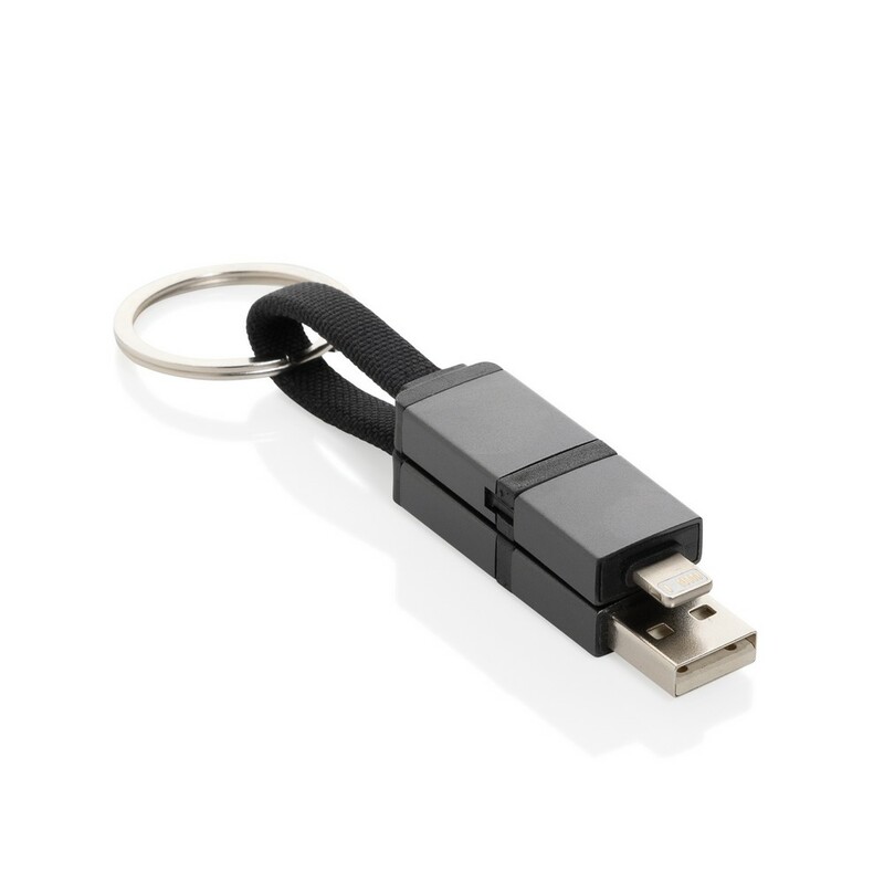 Kabel do ladowania 4 w 1 60W Terra P302.7602 - szary