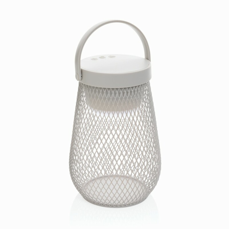 Lampka na biurko Aurora, plastik z recyklingu P513.7502 - szary