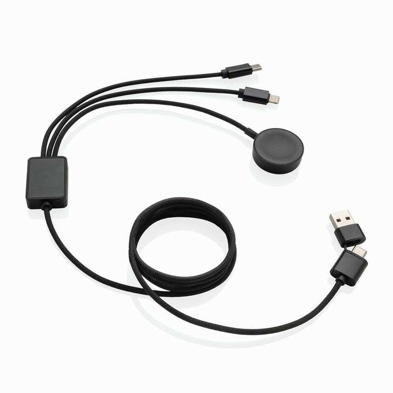 Kabel do ladowania 6 w 1 Terra, bezprzewodowa ladowarka do zegarka P302.5902 - szary