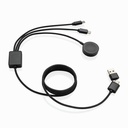 Kabel do ladowania 6 w 1 Terra, bezprzewodowa ladowarka do zegarka P302.5902 - szary