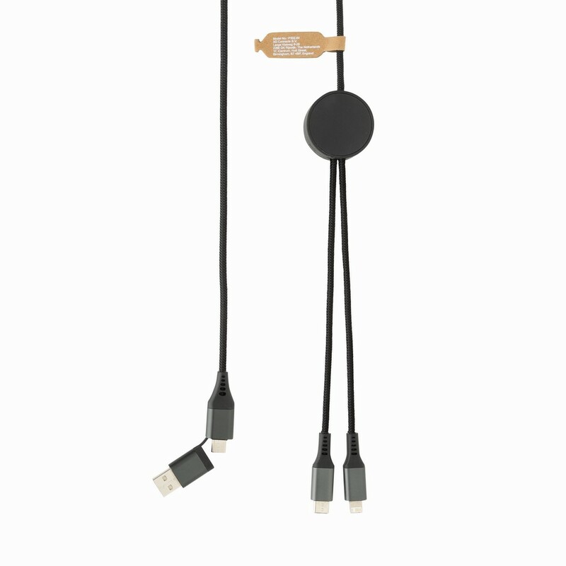 Kabel do ladowania 4 w 1 Terra, 3m P302.6402 - szary