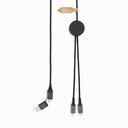 Kabel do ladowania 4 w 1 Terra, 3m P302.6402 - szary